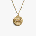 Awe Inspired Necklaces 14K Yellow Gold Vermeil / 16"-18" / Standard Cosmic Eye Coin Necklace