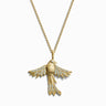 Awe Inspired Necklaces 14K Yellow Gold Vermeil / 16"-18" Suffragist Bluebird Necklace