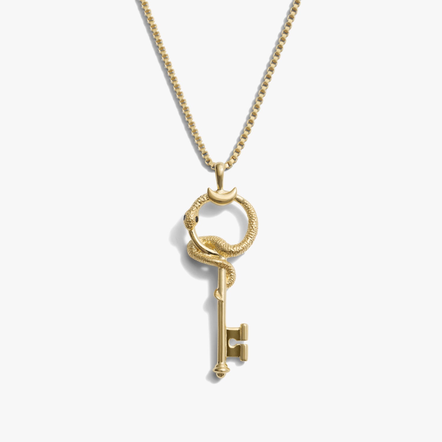 Awe Inspired Necklaces 14K Yellow Gold Vermeil / 16"-18" The Gate of Hades Key Necklace