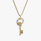 Awe Inspired Necklaces 14K Yellow Gold Vermeil / 16"-18" The Gate of Hades Key Necklace