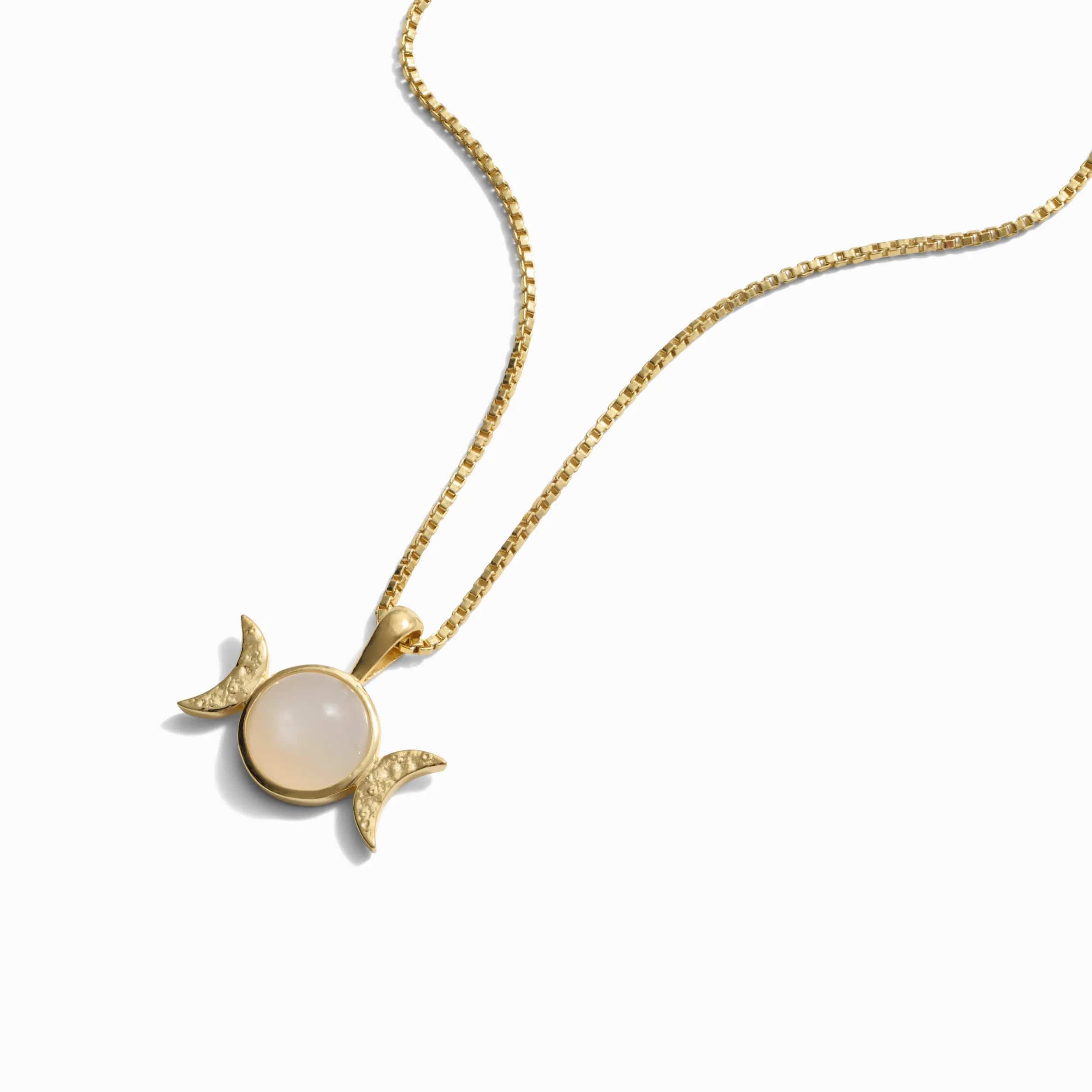 Awe Inspired Necklaces 14K Yellow Gold Vermeil / 16"-18" Triple Moon Necklace