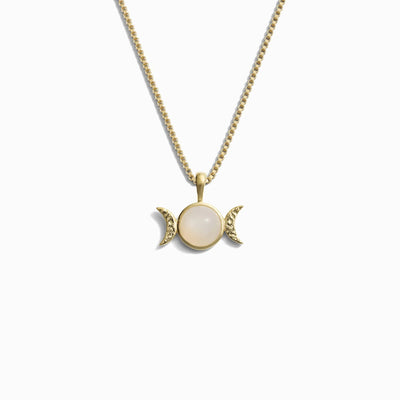 Awe Inspired Necklaces 14K Yellow Gold Vermeil / 16"-18" Triple Moon Necklace