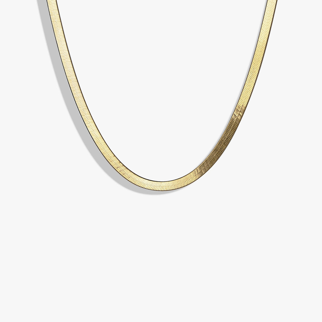 Awe Inspired Necklaces 14K Yellow Gold Vermeil / 16" Herringbone Chain Necklace