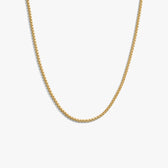 Awe Inspired Necklaces 14K Yellow Gold Vermeil / 18" 2.1mm Rounded Box Chain