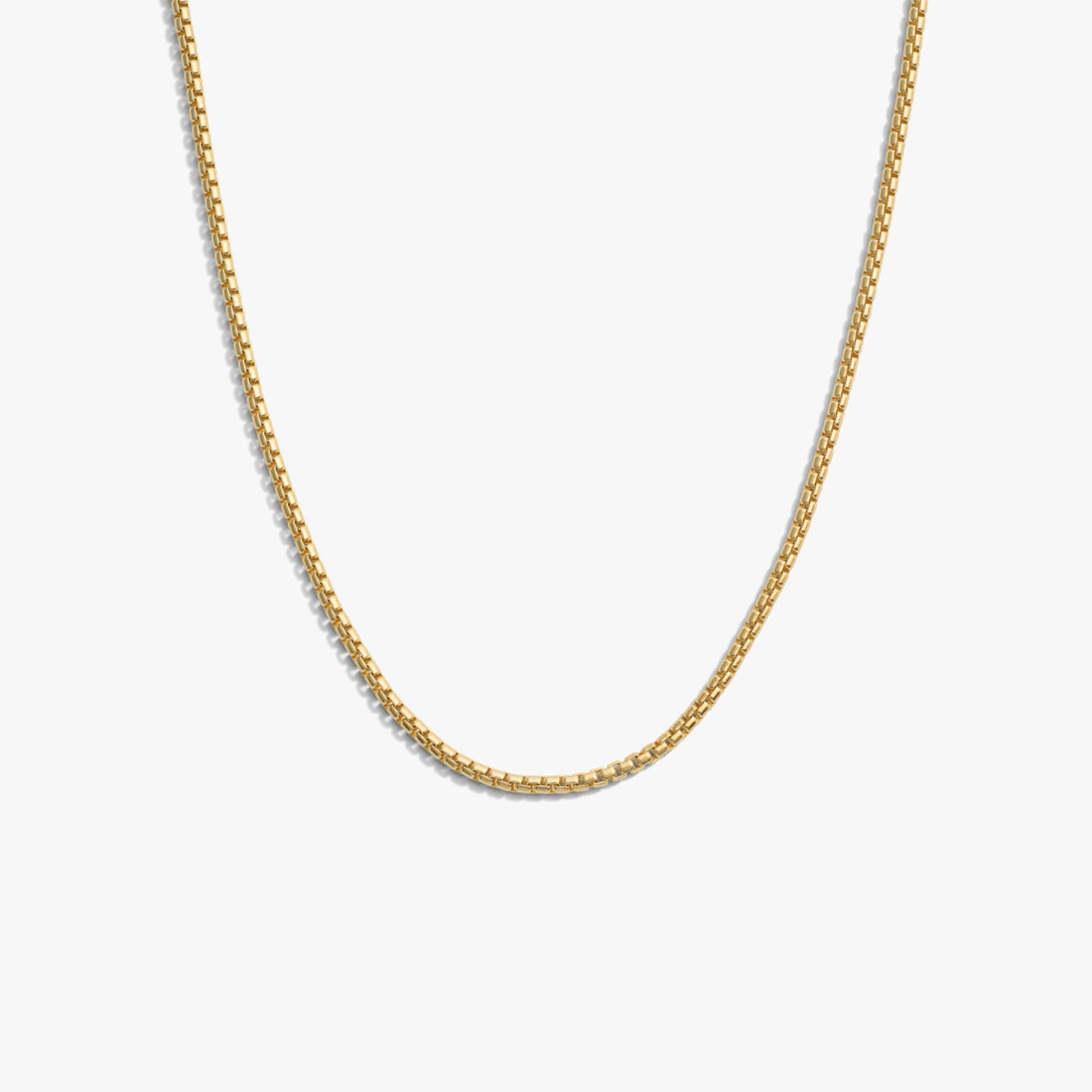 Awe Inspired Necklaces 14K Yellow Gold Vermeil / 18" 2.1mm Rounded Box Chain