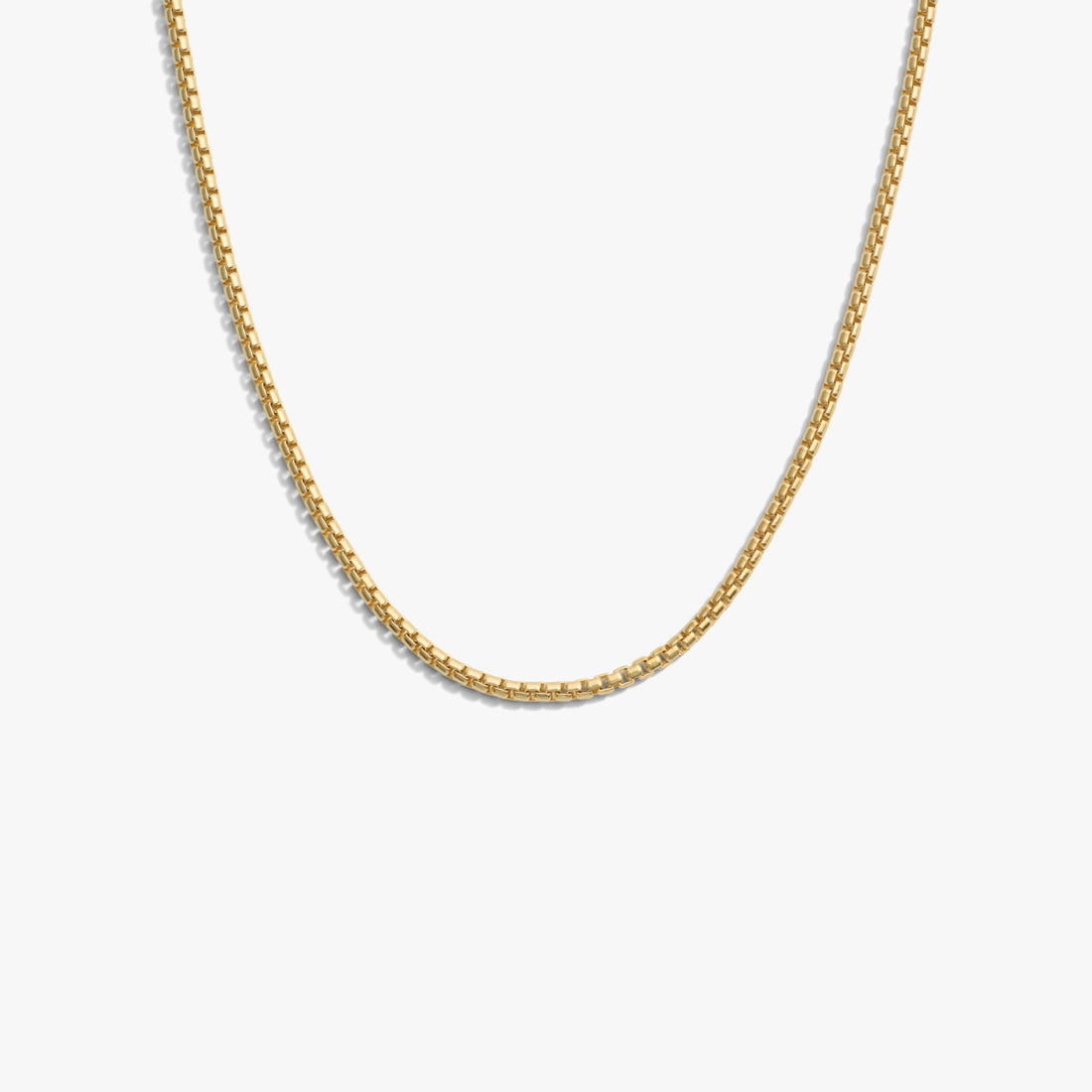 Awe Inspired Necklaces 14K Yellow Gold Vermeil / 18" 2.4mm Rounded Box Chain