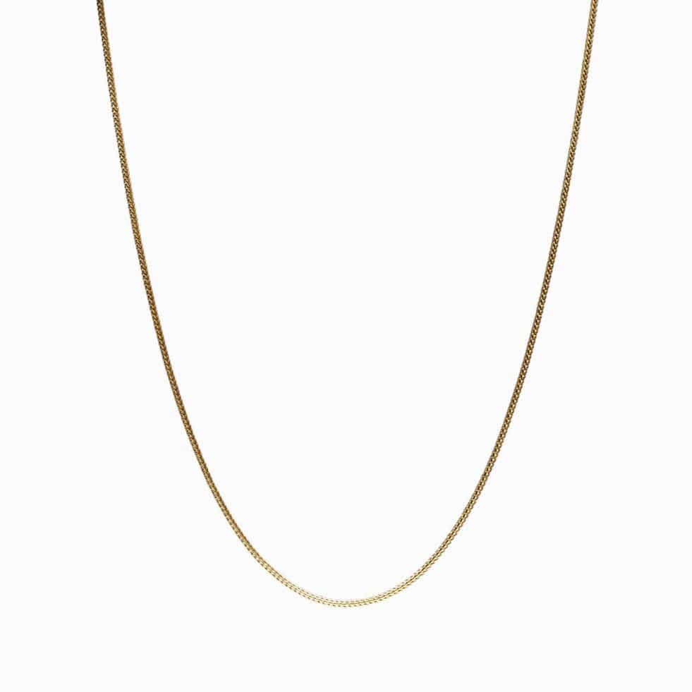Awe Inspired Necklaces 14K Yellow Gold Vermeil / 18"-22" Foxtail Chain