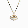 Awe Inspired Necklaces 14K Yellow Gold Vermeil / 18" Third Eye Black Enamel Necklace