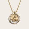 Awe Inspired Necklaces 14K Yellow Gold Vermeil / 20-22" Cuban Chain Artemis Halo Set