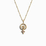 Awe Inspired Necklaces 14K Yellow Gold Vermeil / 20"-22" Saturn Chain Woman Power Necklace