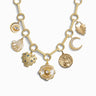 Awe Inspired Necklaces 14K Yellow Gold Vermeil Abundance Statement Charm Necklace