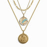 Awe Inspired Necklaces 14K Yellow Gold Vermeil Achillean Lover Necklace Set