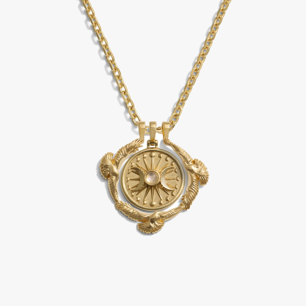 Awe Inspired Necklaces 14K Yellow Gold Vermeil Alanis Raven Necklace Set