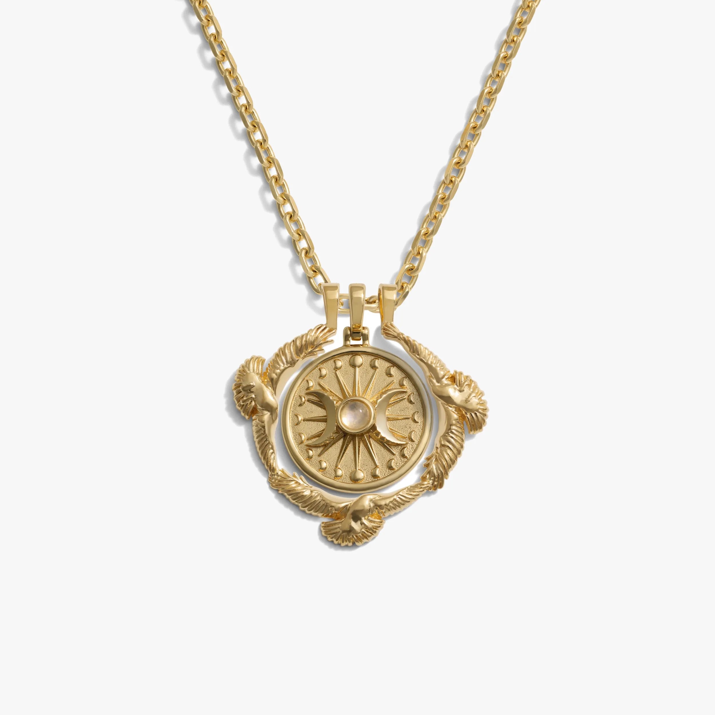 Awe Inspired Necklaces 14K Yellow Gold Vermeil Alanis Raven Necklace Set