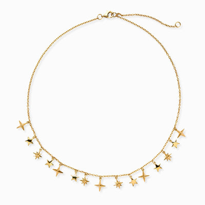 Awe Inspired Necklaces 14K Yellow Gold Vermeil All the Stars Choker