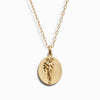 Awe Inspired Necklaces 14K Yellow Gold Vermeil / Aries / 16" - 18" Zodiac Goddess Pendant + Mini Paperclip Chain
