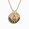 Awe Inspired Necklaces 14K Yellow Gold Vermeil Artemis Waxing Moon Halo Necklace