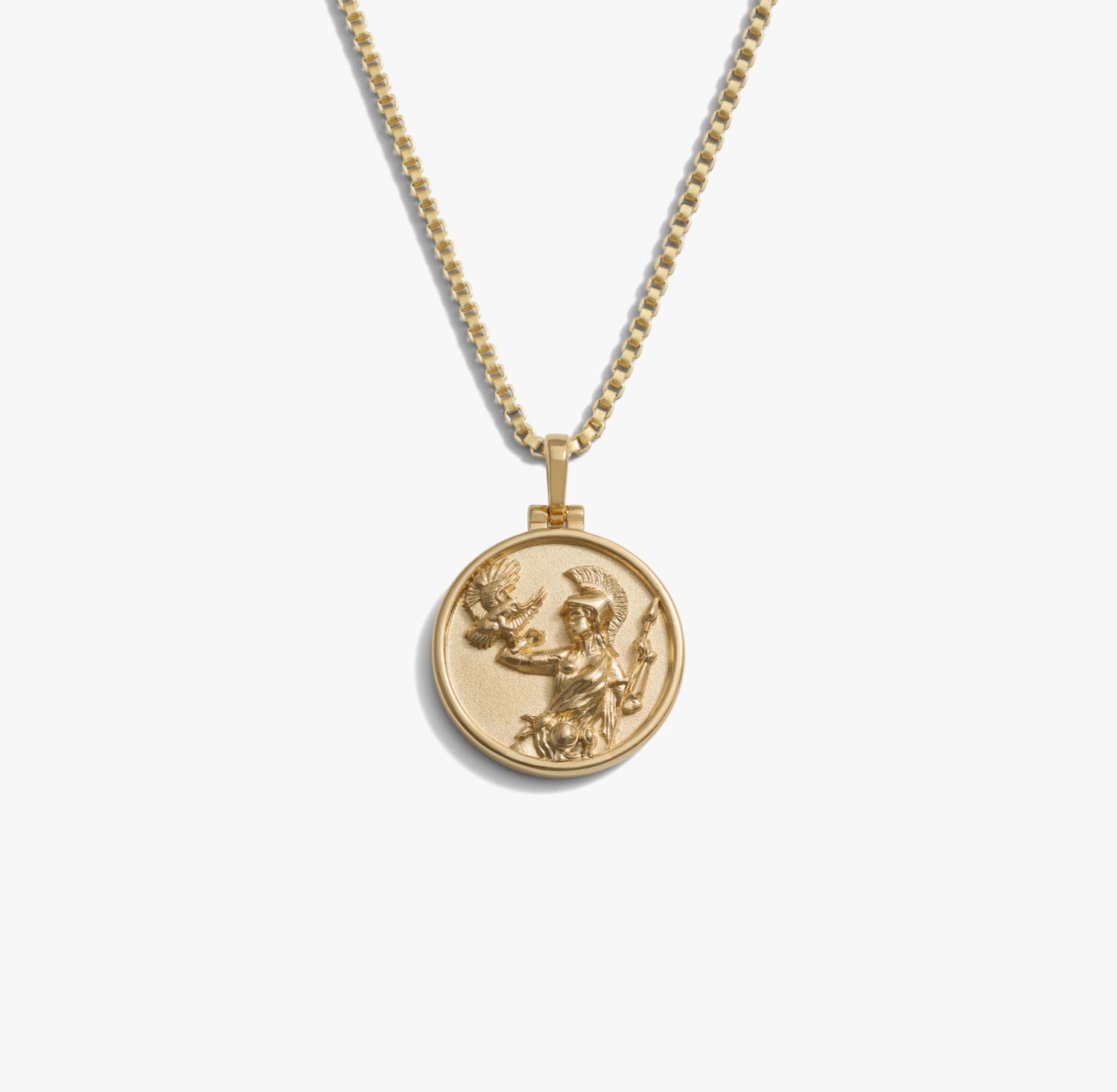 Product image of Awe Inspired Necklaces 14K Yellow Gold Vermeil / Athena / 16-18 Goddess Coin Necklace