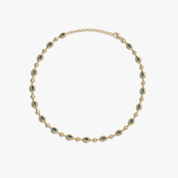 Awe Inspired  Necklaces Gemstone Tennis Necklace