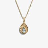 Awe Inspired Necklaces 14K Yellow Gold Vermeil / Blue Swiss Topaz / 16"-18" Aura Necklace