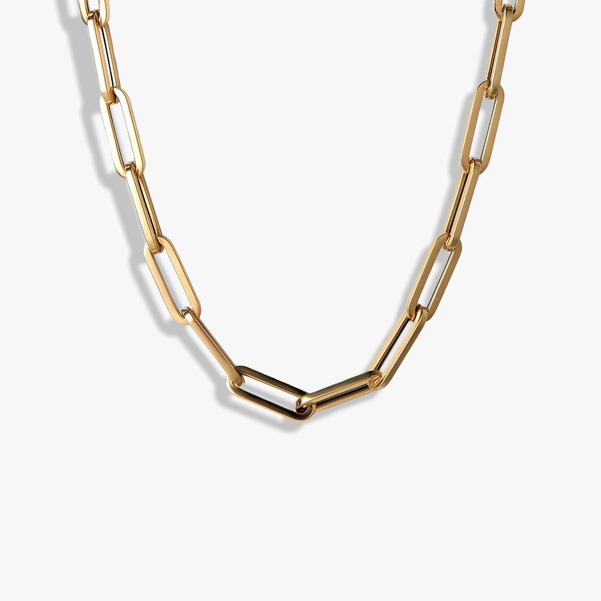 Awe Inspired Necklaces 14K Yellow Gold Vermeil Chunky Paperclip Necklace