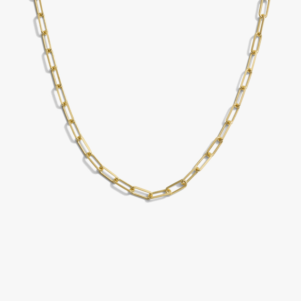 Awe Inspired Necklaces 14K Yellow Gold Vermeil Classic Paperclip Chain