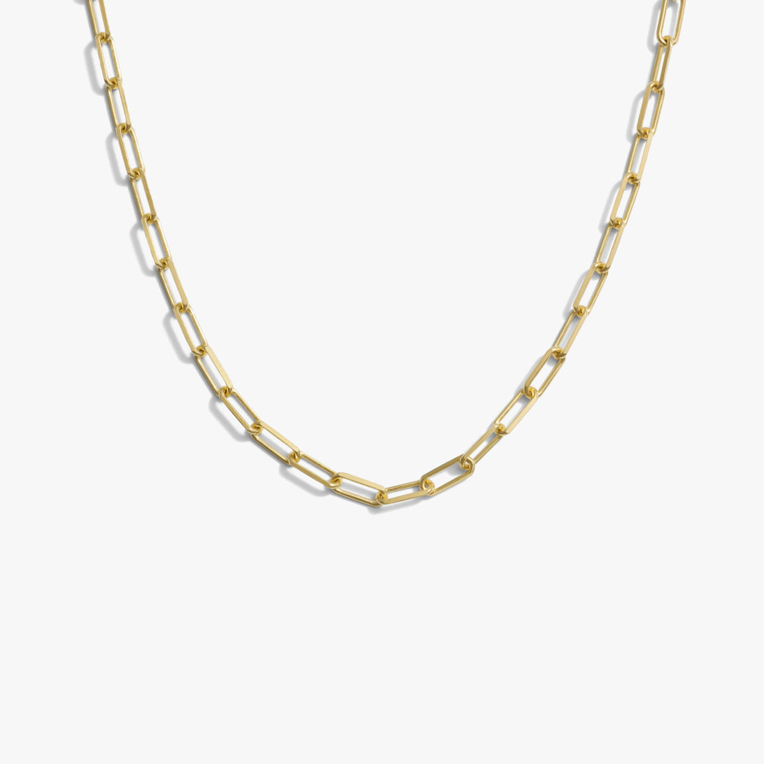 Awe Inspired Necklaces 14K Yellow Gold Vermeil Classic Paperclip Chain