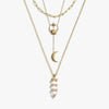 Awe Inspired Necklaces 14K Yellow Gold Vermeil Cosmic Euphoria Necklace Set