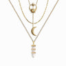 Awe Inspired Necklaces 14K Yellow Gold Vermeil Cosmic Euphoria Necklace Set