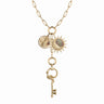 Awe Inspired Necklaces 14K Yellow Gold Vermeil Dark Goddess Charm Lariat