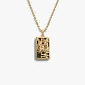 Awe Inspired Necklaces 14K Yellow Gold Vermeil / Death / 16-18" Rolo Tarot Necklace