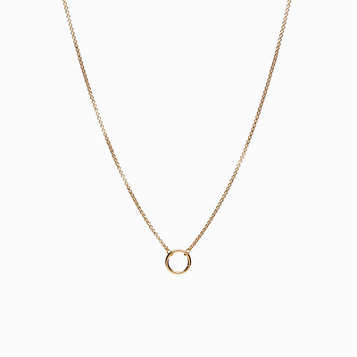 Awe Inspired Necklaces 14K Yellow Gold Vermeil Delicate Charm Necklace