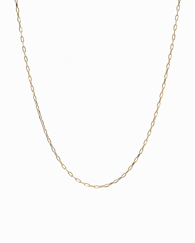 Awe Inspired Necklaces 14K Yellow Gold Vermeil Delicate Paperclip Chain