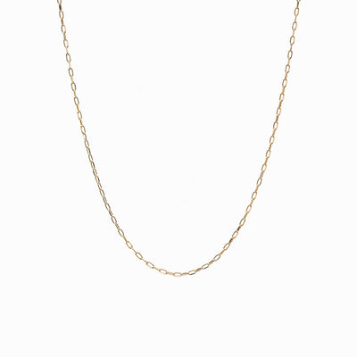 Awe Inspired Necklaces 14K Yellow Gold Vermeil Delicate Paperclip Chain