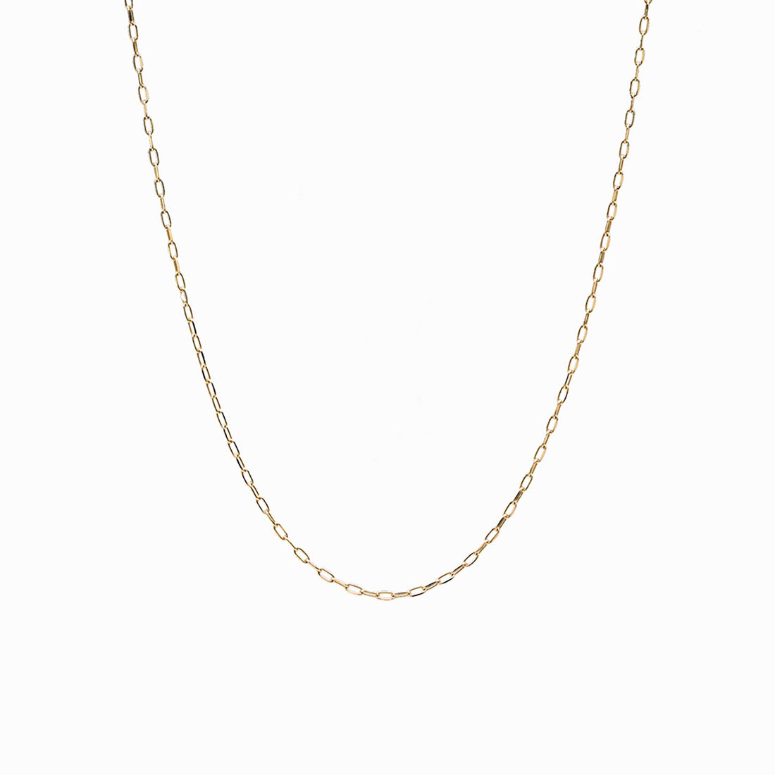 Awe Inspired Necklaces 14K Yellow Gold Vermeil Delicate Paperclip Chain