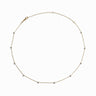 Awe Inspired Necklaces 14K Yellow Gold Vermeil Diamond Rondelle Necklace