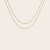 Awe Inspired Necklaces 14K Yellow Gold Vermeil Double Wrap Saturn Necklace