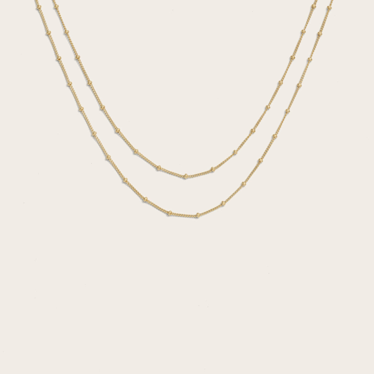 Awe Inspired Necklaces 14K Yellow Gold Vermeil Double Wrap Saturn Necklace