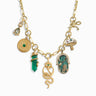 Awe Inspired Necklaces 14K Yellow Gold Vermeil Earth Statement Charm Necklace