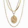 Awe Inspired Necklaces 14K Yellow Gold Vermeil Erzulie Layering Necklace Set