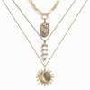 Awe Inspired Necklaces 14K Yellow Gold Vermeil Ethereal Spirit Necklace Set