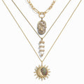Awe Inspired Necklaces 14K Yellow Gold Vermeil Ethereal Spirit Necklace Set