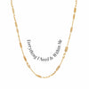 Awe Inspired Necklaces 14K Yellow Gold Vermeil / Everything I Need Is Within Me Affirmation Necklace