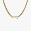 Awe Inspired Necklaces 14K Yellow Gold Vermeil Fairy Cuban Necklace
