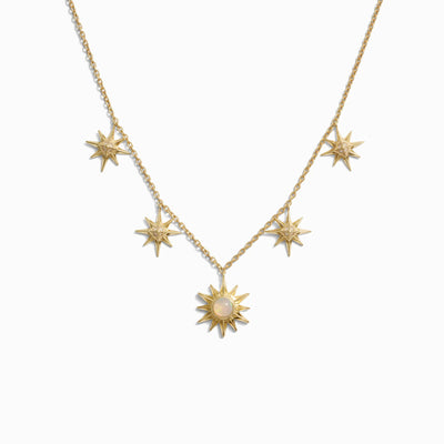 Awe Inspired Necklaces 14k Yellow Gold Vermeil Falling Star Collar