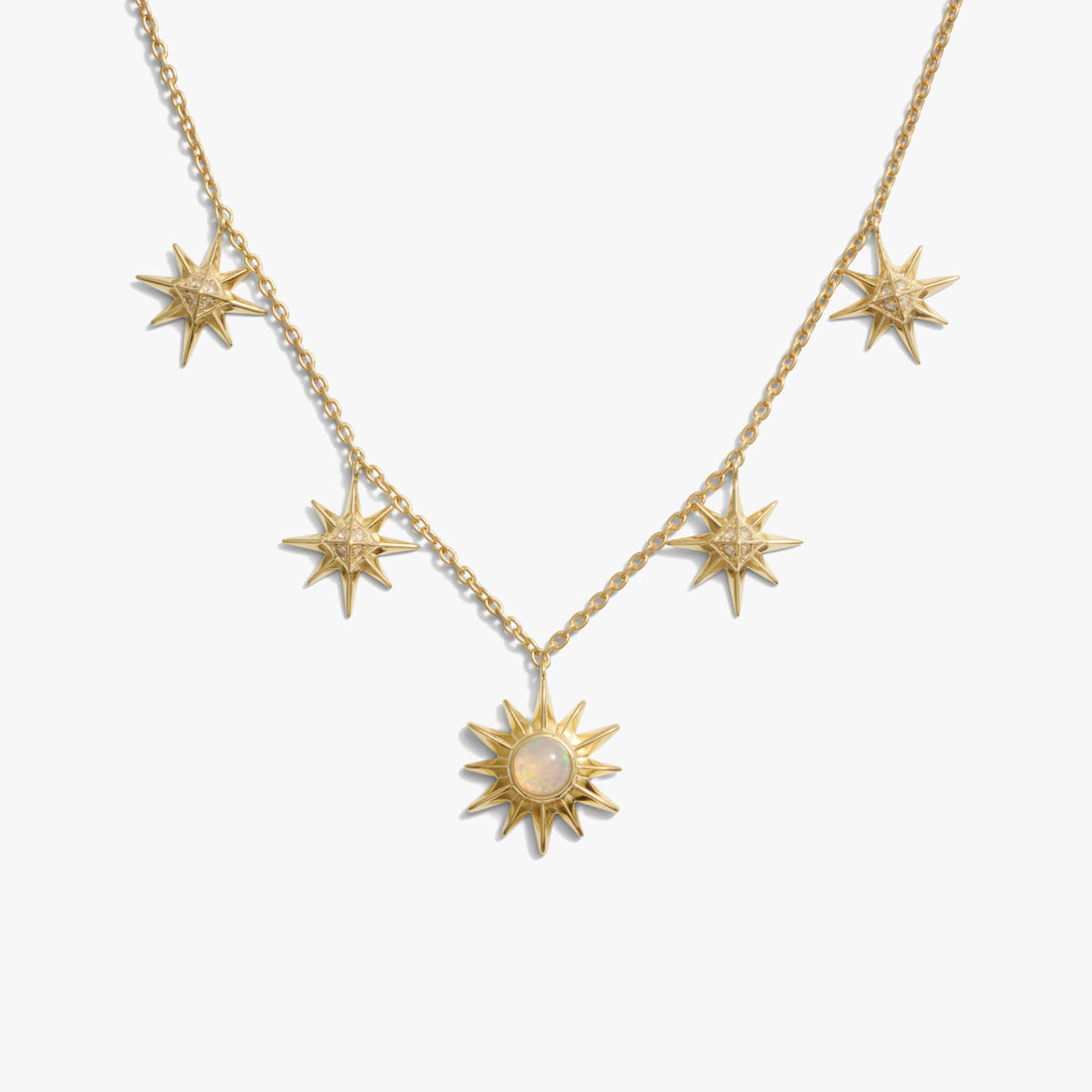 Awe Inspired Necklaces 14K Yellow Gold Vermeil Falling Star Necklace