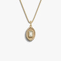 Awe Inspired Necklaces 14K Yellow Gold Vermeil / Green Amethyst / 16"-18" Aura Necklace