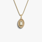Awe Inspired Necklaces 14K Yellow Gold Vermeil / Green Amethyst / 16"-18" Aura Necklace