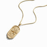 Awe Inspired Necklaces 14K Yellow Gold Vermeil / Hathor / 16"-18" Egyptian Goddess Tablet Necklace