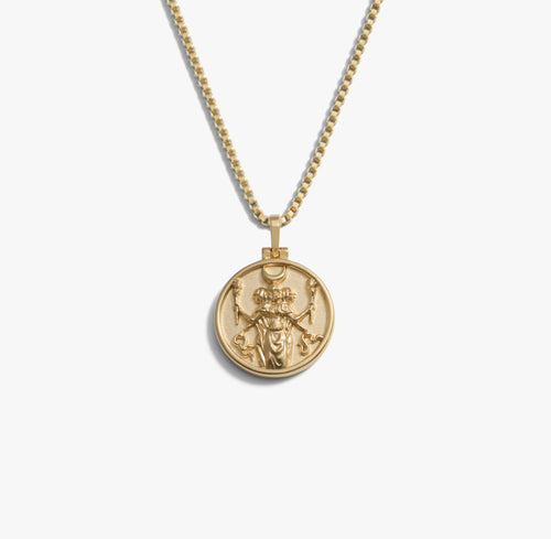 Awe Inspired Necklaces 14K Yellow Gold Vermeil / Hecate / 16-18 Goddess Coin Necklace